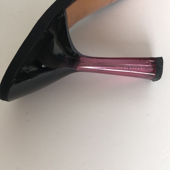 Prada Lucite Heels Mule Silk Brown/Pink - Picture 9 of 12